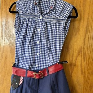 Moschino shorts and blouse